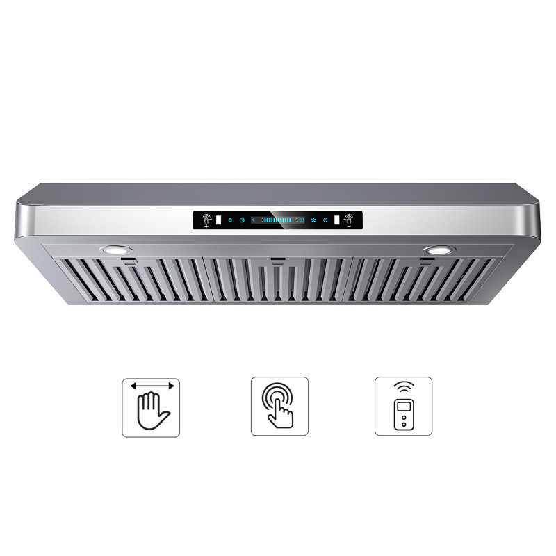 42" 900 CFM Ducted Under Cabinet Range Hood with Top/Rear Vent, Adjustable LED and 10-Year Warranty in Stainless Steel, 42"