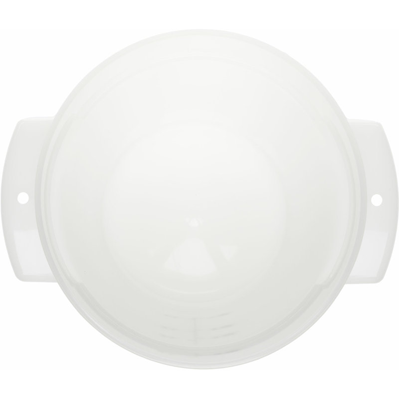 Contenant alimentaire rond 4 pintes - blanc, Blanc