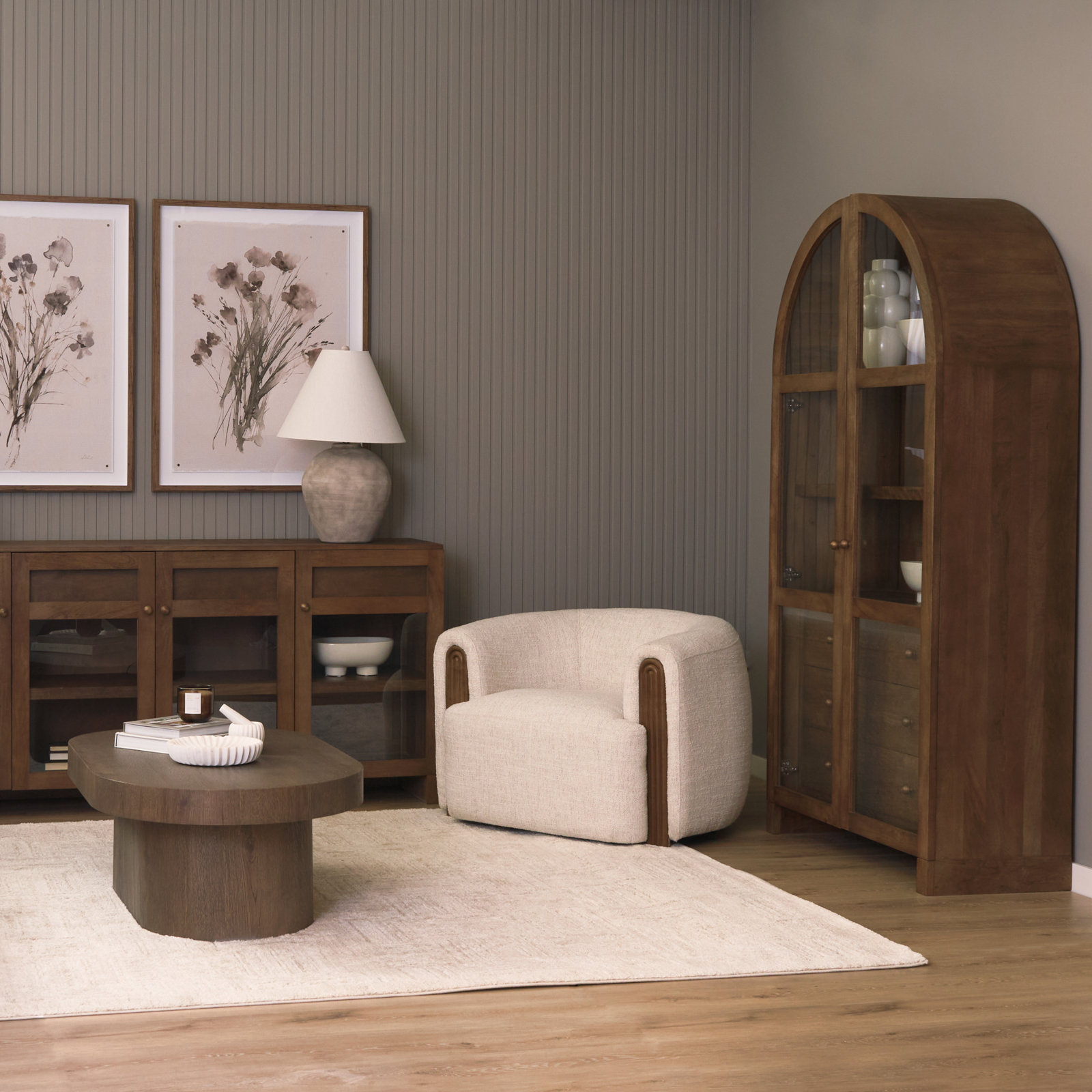 Stonewall Mango Accent Cabinet, Medium Brown