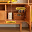 Nordic style solid wood TV cabinet-107773932
