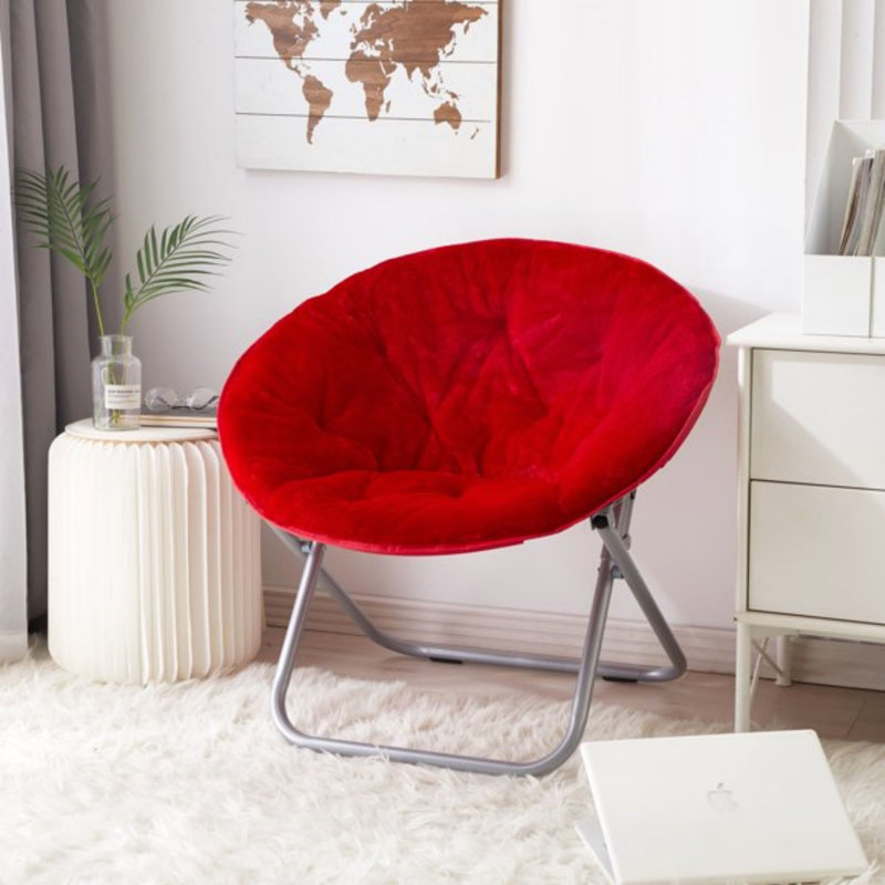 Fauteuil Papasan Giles, Argent, Rouge