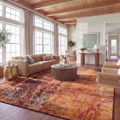 Tapis orange / rose Majors