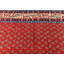 Tapis de couloir oriental rétro rouge 4 x 11