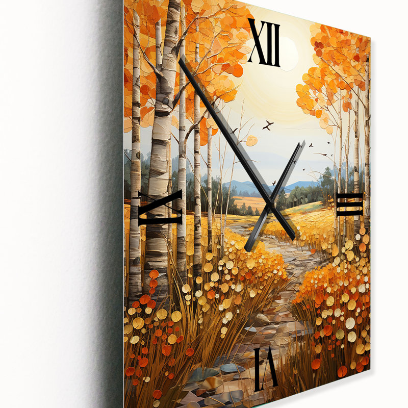Horloge murale Birch Woods, Médium
