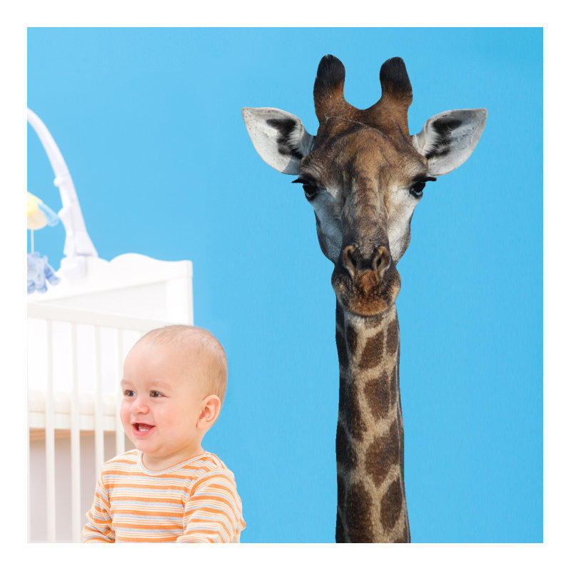 Décalcomanie murale giraffe , H 24 po x l 12 po