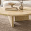 Petite table basse en marbre naturel Glod Yellow Beige, pierre naturelle-819614134