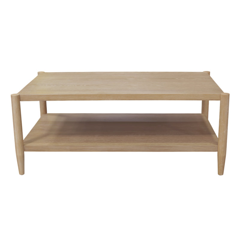 Reece Rectangular Coffee Table, Natural Wood