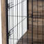 Élégante cage pour chien en bois avec double entrée - Mobilier de chenil intérieur confortable