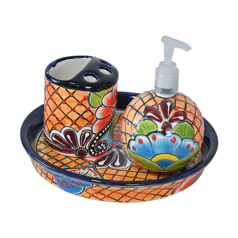 Casa Azul Talavera Bathroom Set