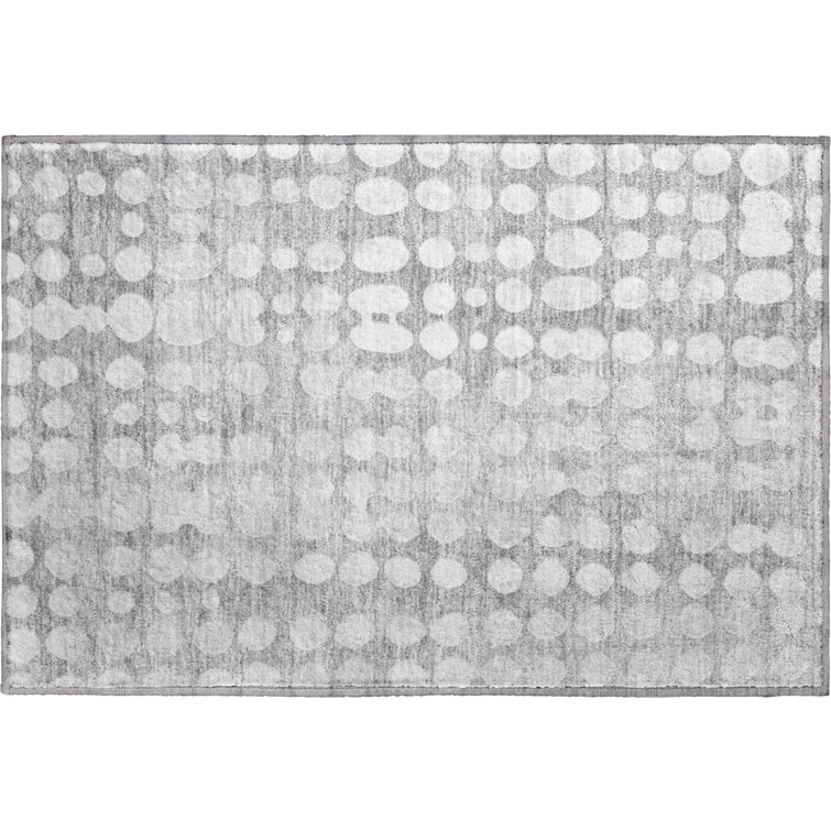 Premium Machine Washable Prisco Gray Rug