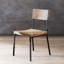 Ensemble de 2 chaises d'appoint avec structure en bois massif et revêtement gris ardoise pour les salles à manger