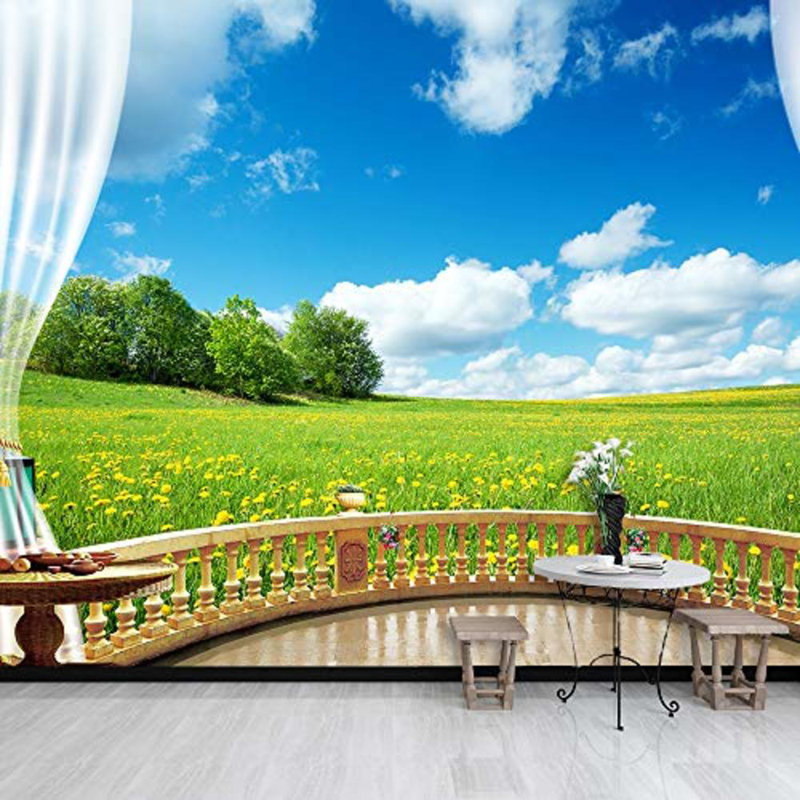 Scenery Outside The Balcony Peel & Stick Border, 100" L x 144" W