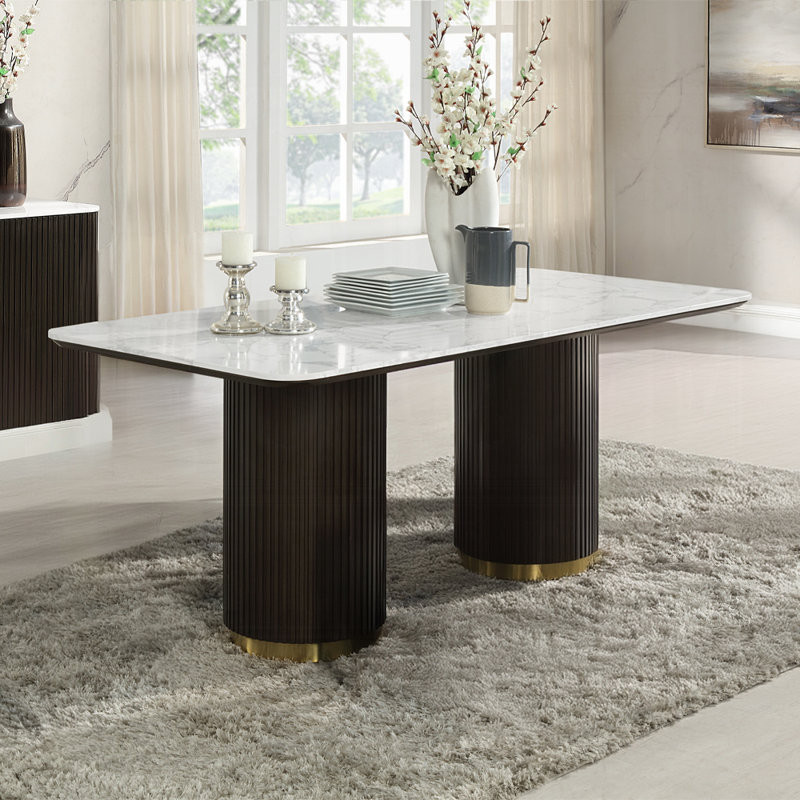 Abrego Dining Table W/Marble Top