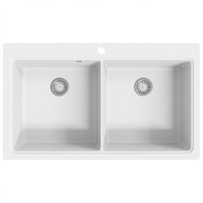 Belfry Kitchen Ariella 510mm W Single Bowl Stone Kitchen Sink