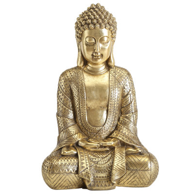 Efima Buddha Figurine, 15.25 Inches