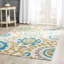 Tapis géométrique en coton tissé à la main Pritchett Cedar Brook-17571967