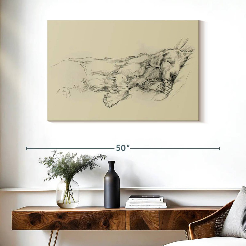 Dog Days I, 26" H x 39" W