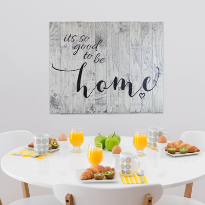 « Its so Good to Be Home » - impression d'art textuel