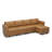 Colusa Faux Leather L-Shaped Sectional Sofa-247862341
