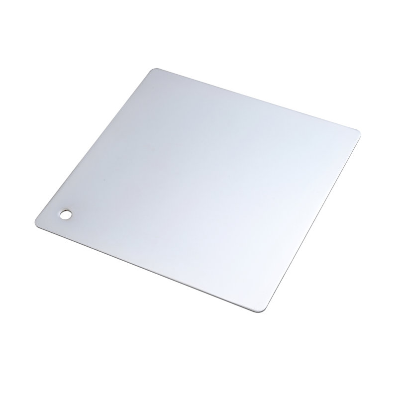 Elegant Kitchen and Bath Metal Finish Sample in Chrome 6x6