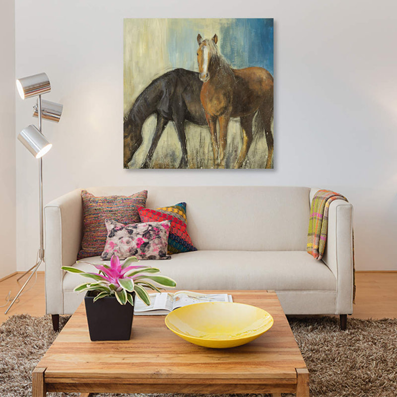 « cheval ii », impression sur toile, H 12 po x l 12 po x P 1,5 po, Pas de tapis, Toile tendue