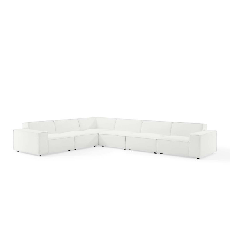 Canapé modulaire 6 pièces Restore, Polyester blanc