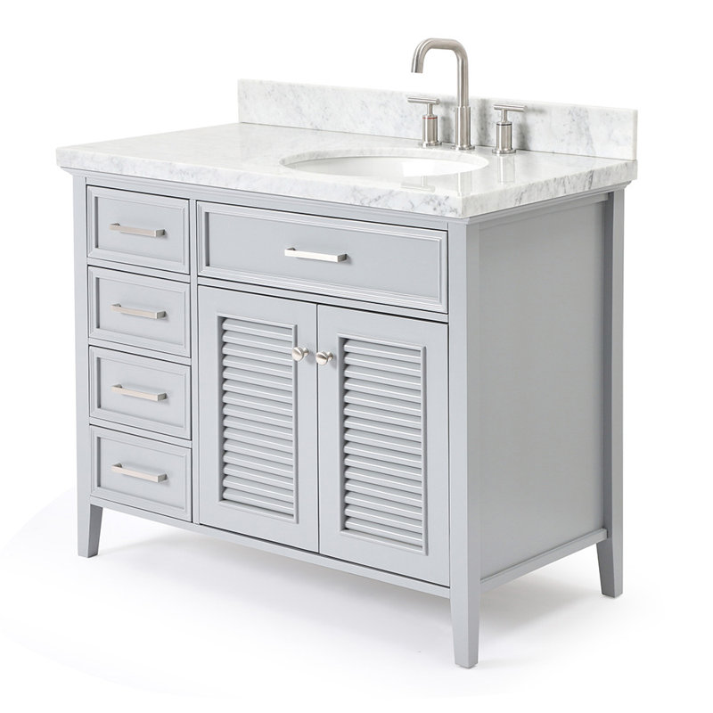 Kensington 43'' W Single Vanity, Gray, Right