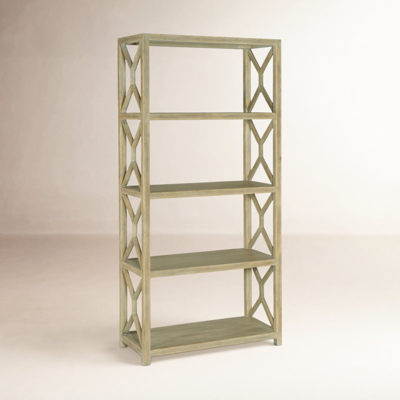 Lorne Etagere Bookcase, Natural