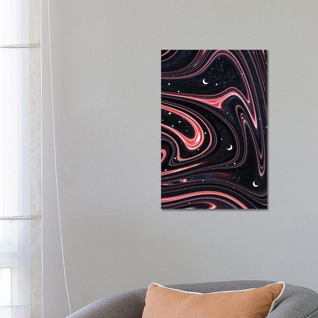 Marbled Space von Emanuela Carratoni - Galerie-verpackte Leinwand Giclée auf Leinwand