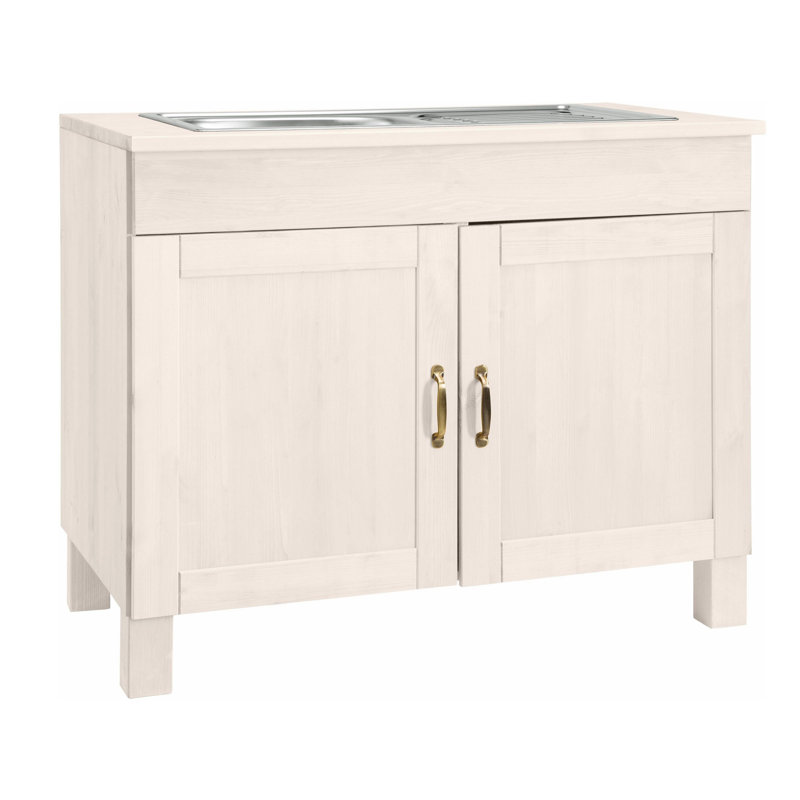 Martindale 100cm Single Bathroom Vanity Base Only, White