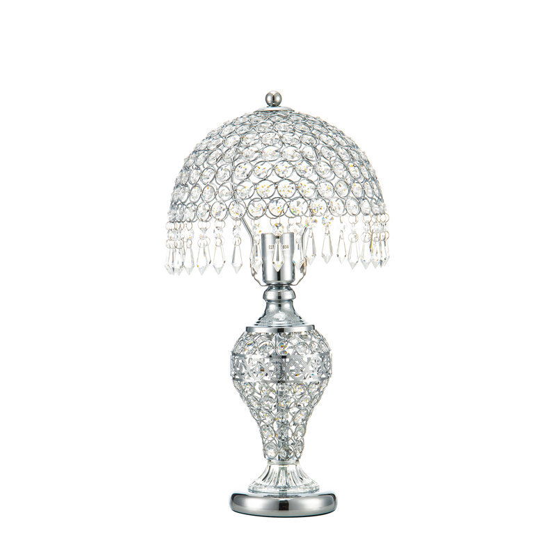 Livia 45cm Silver Table Lamp