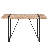 9-Piece Modern Industrial 71" Rectangular Wood Dining Table Set with Upholstered Chairs-301154599