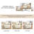 41"W Upholstered Lounge Swivel Chair with Pillow-Beige-2124214773