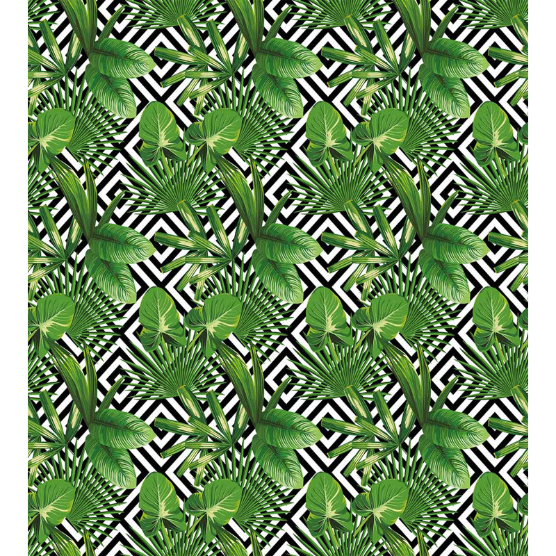 Ensemble de housse de couette en sapin de sapin de noël sur modern abstract backdrop rainforest design, Très grand