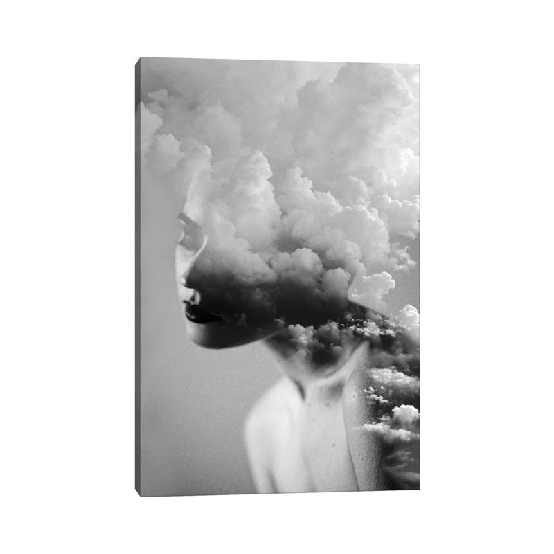 Cloudy Mind - Print on Canvas, 66.04cm H x 45.72cm W x 3.81cm D, Wrapped Canvas