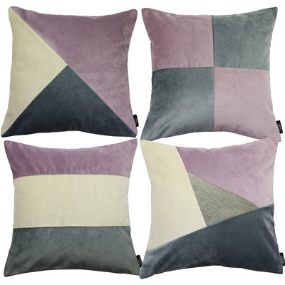 Patchwork Outdoor Reversible Pillow Cover