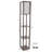 Edmundson 62.75" Column Floor Lamp – Etagere Style Standing Light with 3 Tiers of Storage Shelving-27854170