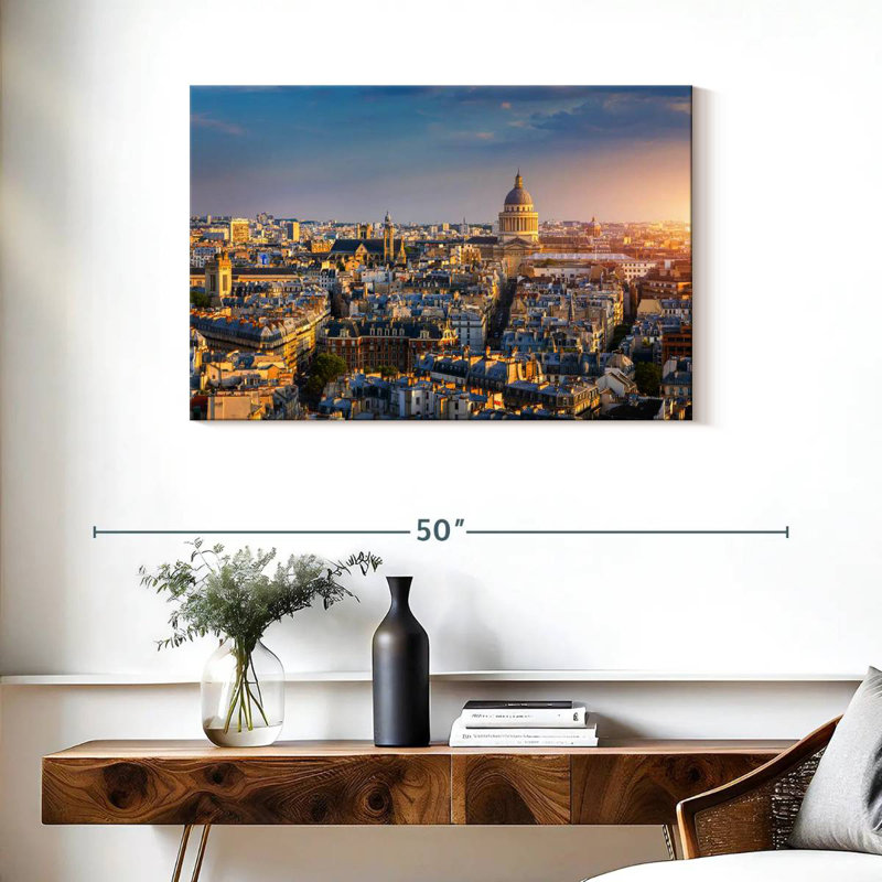 Coucher de soleil Vanna à Paris, H 24 po x l 36 po