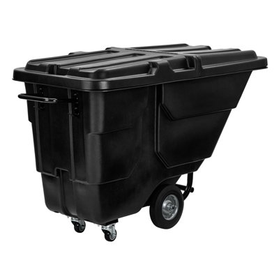 Chariot utilitaire avec roues 1/2 camion inclinable avec couvercle, capacité de 850 lb