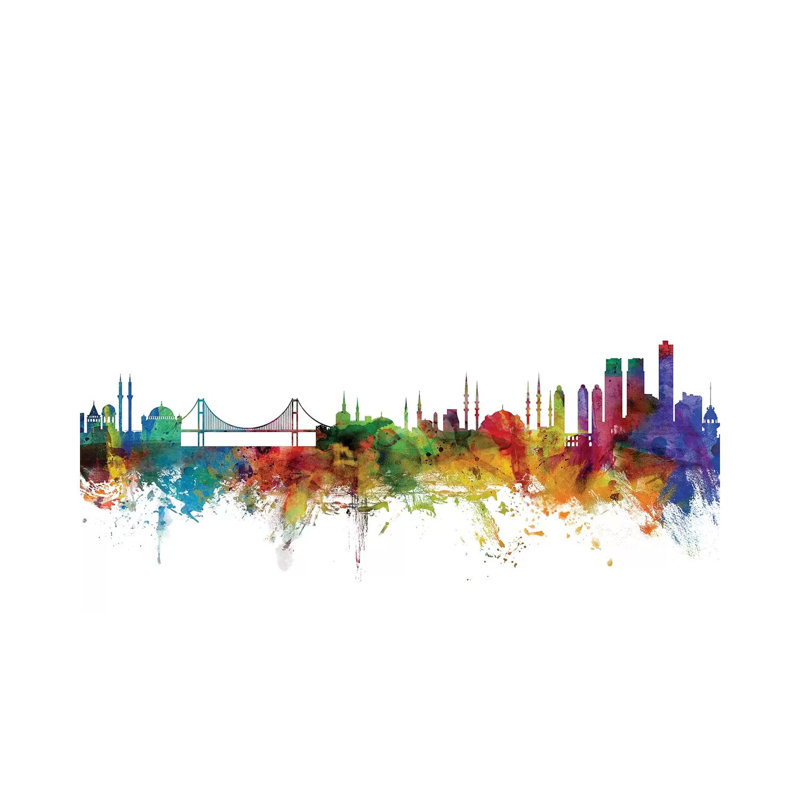 Istanbul, Turkey Skyline by Michael Tompsett - Wrapped Canvas Gallery-Wrapped Canvas Giclée