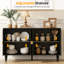 Buffet rétro 55 "avec rangement Vintage-1181953698