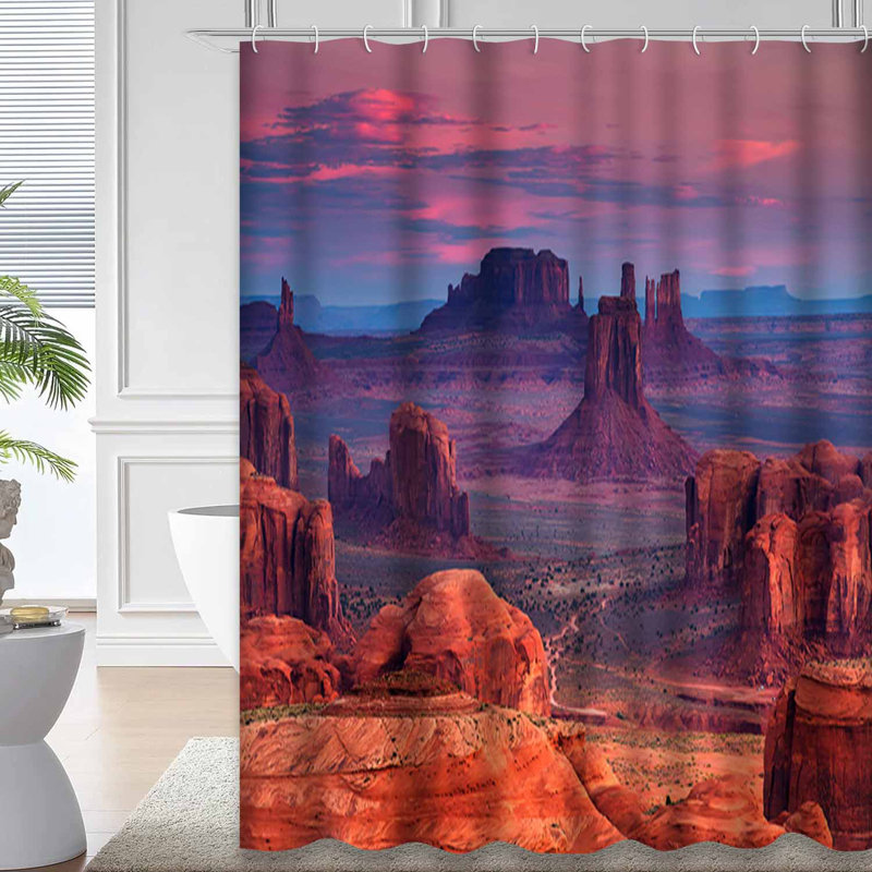 Rideau de douche Arizona Sunrise Tribal Valley, L 72 po x l 84 po