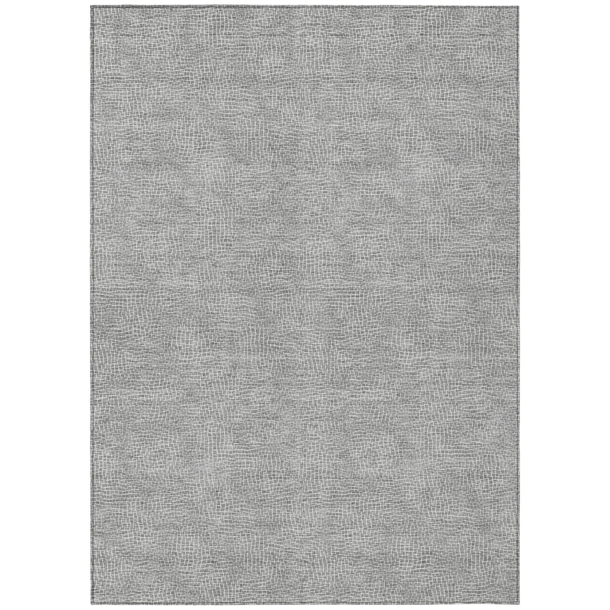 HomeRoots 10' X 14' Gray Geometric Washable Indoor Outdoor Area Rug ...