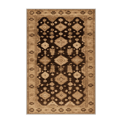 Tapis brun lavable à la machine