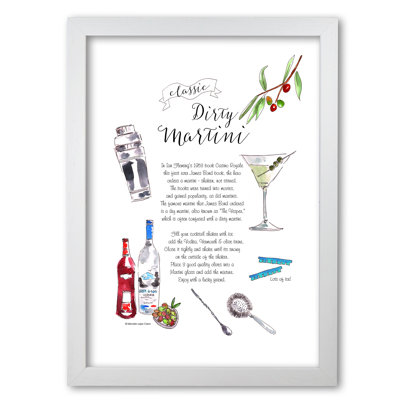 Dirty Martini Cocktail Recipe - Print