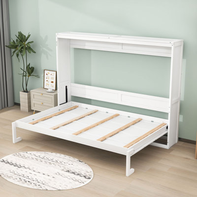 Murphy Bed Wall Bed, Dual-Piston Metal Mechanism