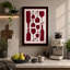 Wine in Burgundy Geometric - Wrapped Canvas-126091378-126091382