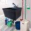 Évier à lessive mural L 23 po x l 24 po avec robinet