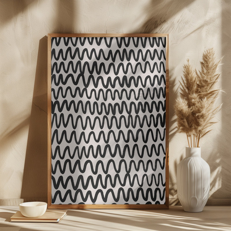 Thin Waves Pattern, 50.8 cm H x 76.2 cm W