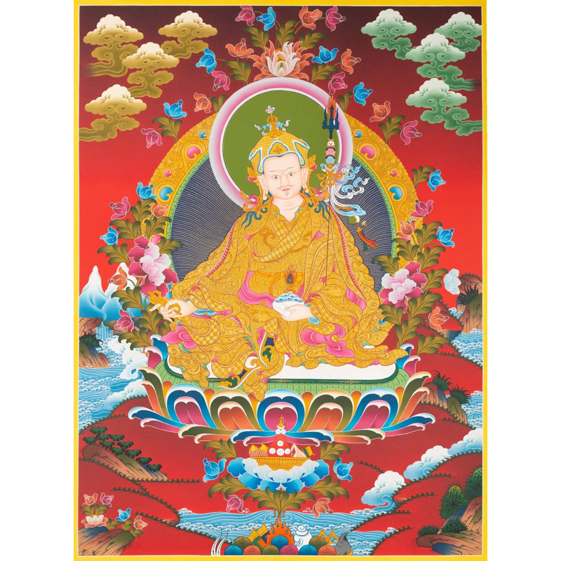 Gourou Rinpoché / Gourou Padmasambhava (Brocadeless Thangka)